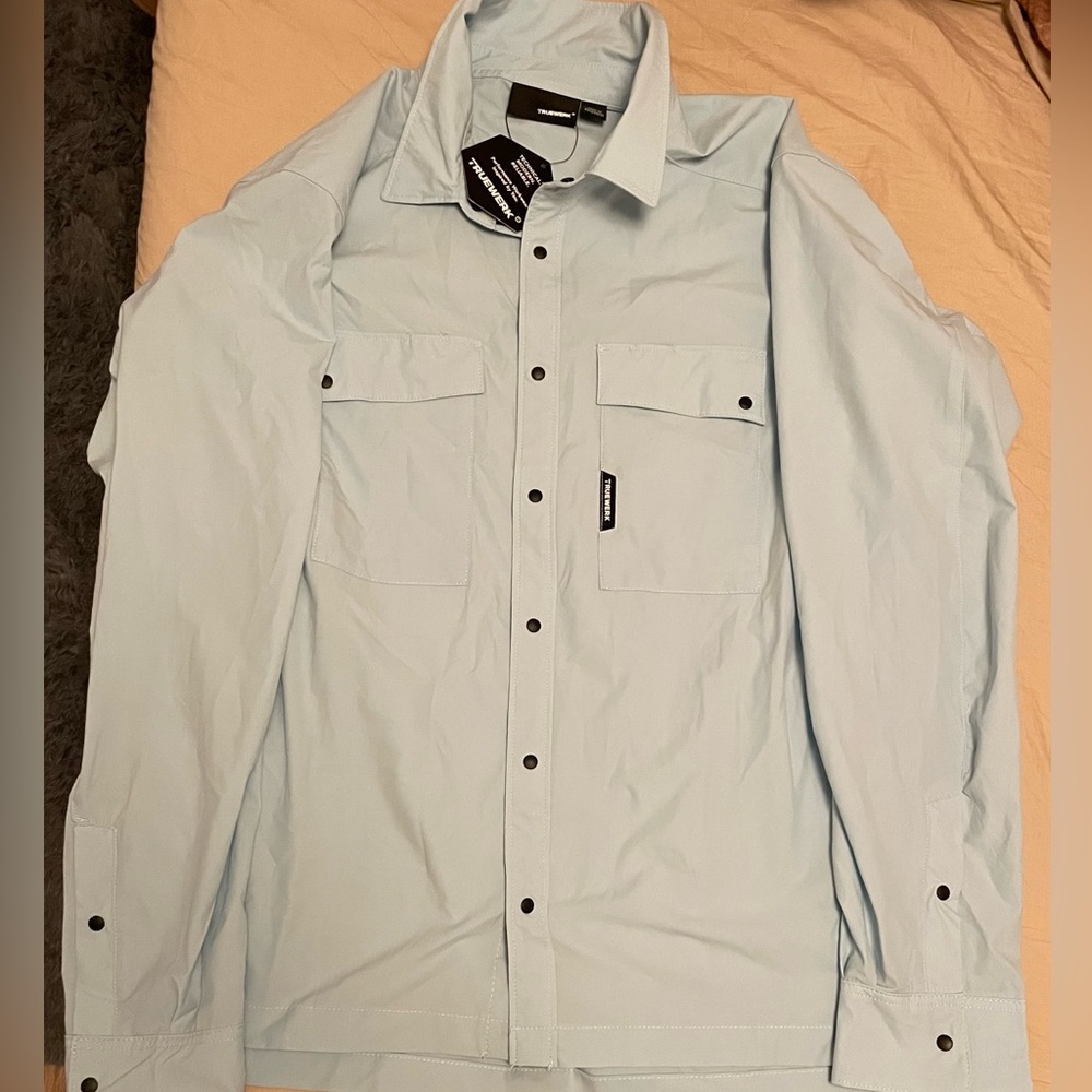 Truewerk CLOUD SHIRT LS - MEN'S FIT Large Ice Blue